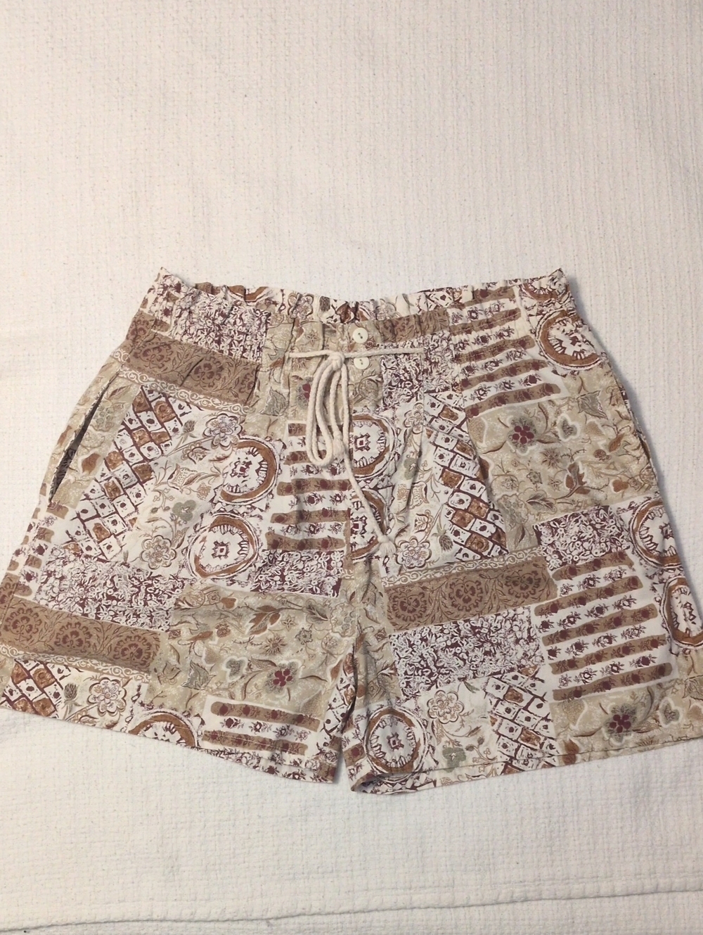 Energy Men Short Casual Patchworks Boho